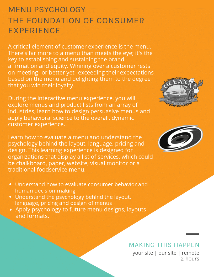 Menu Psychology Clicksuasion Labs